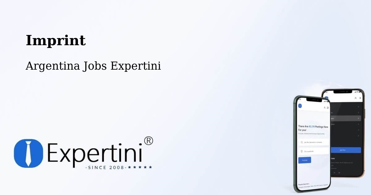 Imprint – Departamento De Saladas - Argentina Jobs Expertini